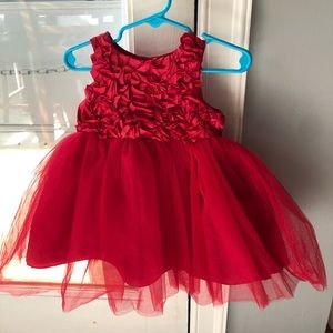 Party dress , size 12 months, red